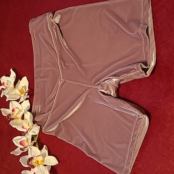 PINK VS Velour Bike Shorts NWOT - Picture 4 of 12